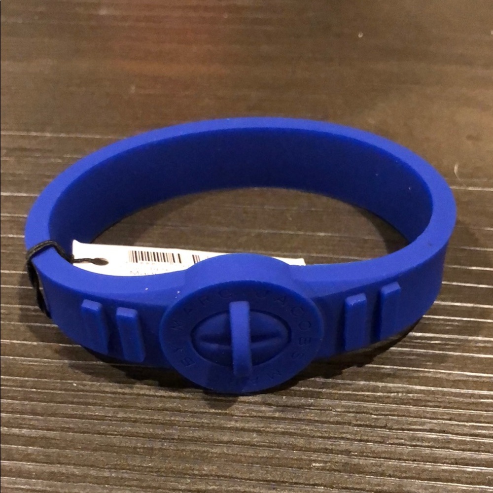 Marc by Marc Jacobs Blue Rubber Bracelet